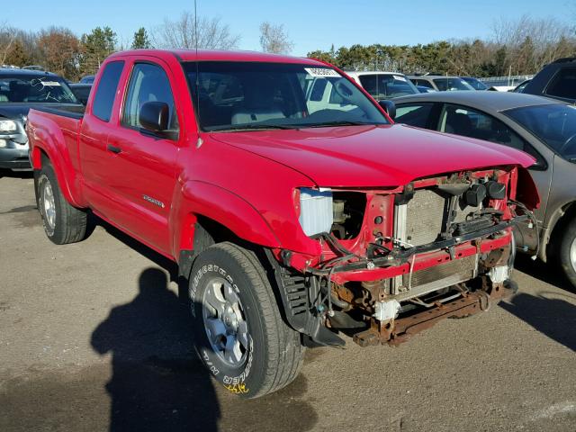 5TEUU42N05Z045548 - 2005 TOYOTA TACOMA ACC RED photo 1