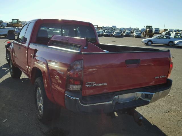 5TEUU42N05Z045548 - 2005 TOYOTA TACOMA ACC RED photo 3