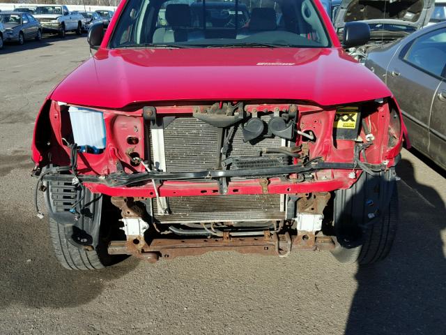 5TEUU42N05Z045548 - 2005 TOYOTA TACOMA ACC RED photo 9