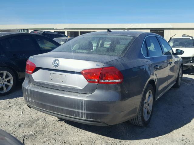 1VWBP7A33CC036531 - 2012 VOLKSWAGEN PASSAT SE GRAY photo 4