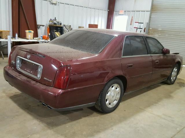 1G6KD54Y92U106200 - 2002 CADILLAC DEVILLE RED photo 4