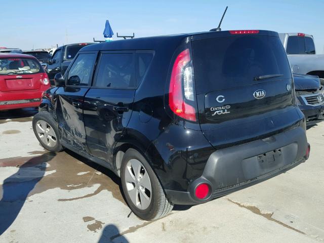 KNDJN2A28E7070247 - 2014 KIA SOUL BLACK photo 3