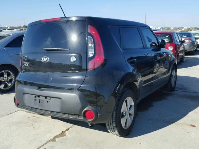 KNDJN2A28E7070247 - 2014 KIA SOUL BLACK photo 4