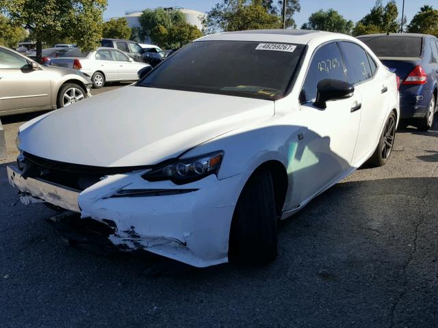 JTHBF1D21F5067001 - 2015 LEXUS IS 250 WHITE photo 2