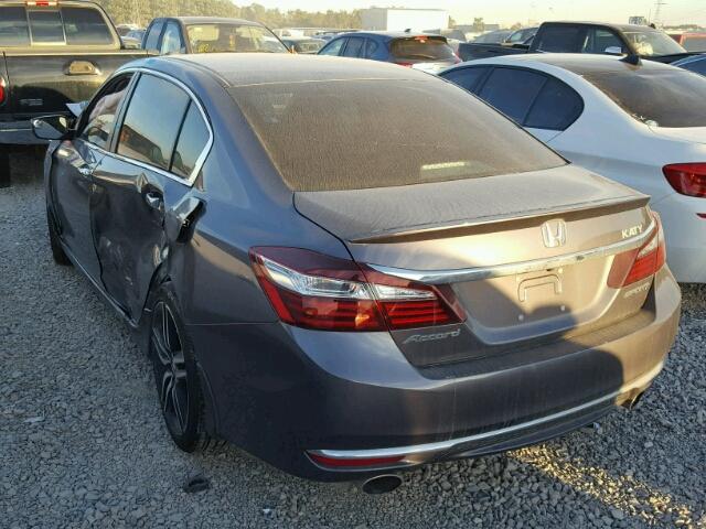 1HGCR2F55HA057383 - 2017 HONDA ACCORD SPO GRAY photo 3