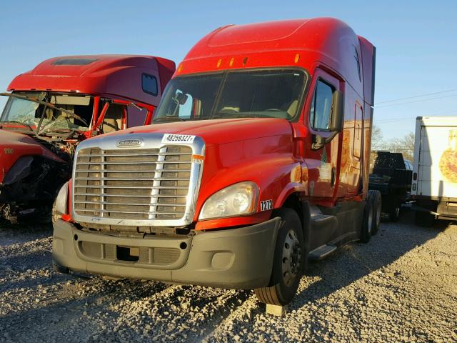 1FUGGLD69ELFR7273 - 2014 FREIGHTLINER CASCADIA 1 RED photo 2