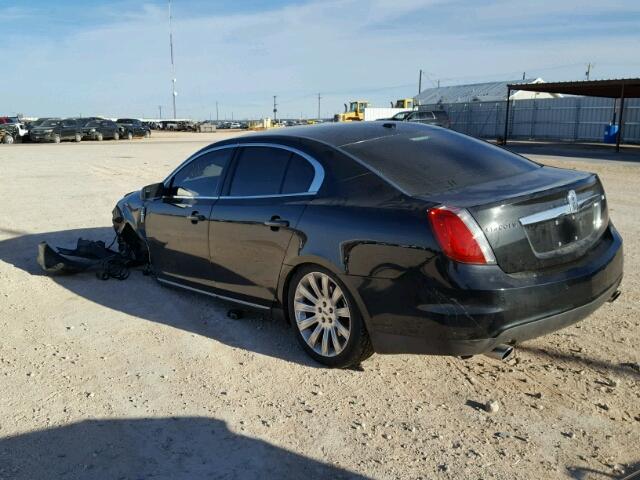 1LNHL9DR5BG609789 - 2011 LINCOLN MKS BLACK photo 3