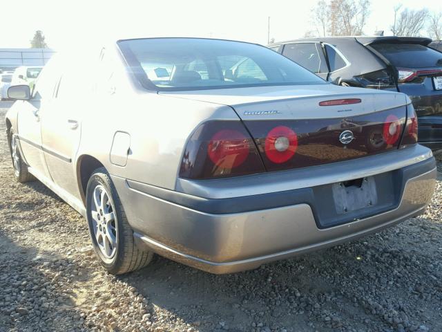 2G1WF55E719344953 - 2001 CHEVROLET IMPALA BROWN photo 3