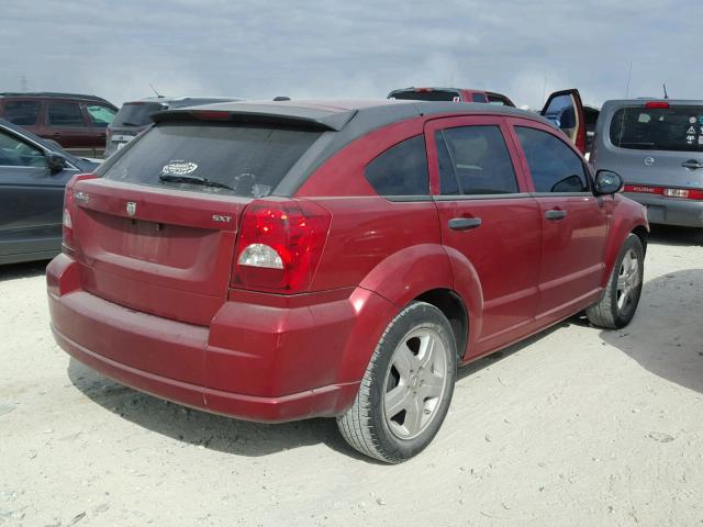 1B3HB48B98D728531 - 2008 DODGE CALIBER SX MAROON photo 4