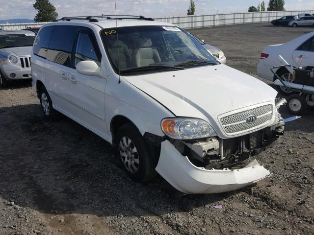 KNDUP131746552377 - 2004 KIA SEDONA EX/ WHITE photo 1