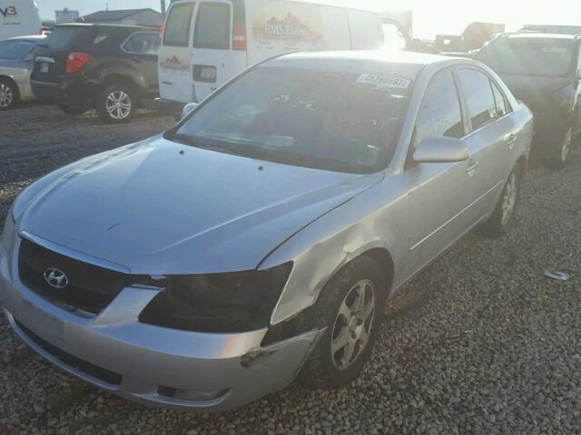 5NPEU46F76H026992 - 2006 HYUNDAI SONATA GLS SILVER photo 2