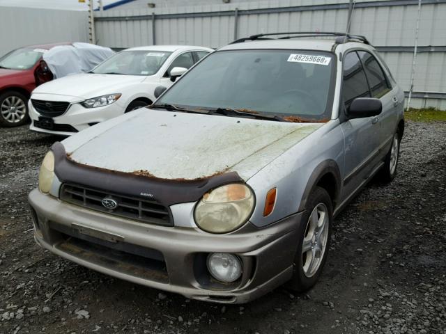 JF1GG68502G818132 - 2002 SUBARU IMPREZA OU SILVER photo 2