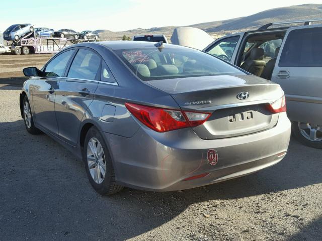 5NPEB4AC6DH654123 - 2013 HYUNDAI SONATA GLS GRAY photo 3