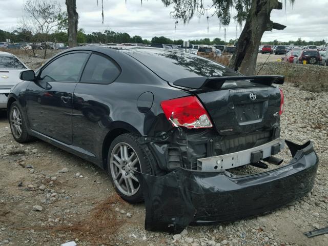 JTKDE177370180640 - 2007 TOYOTA SCION TC BLACK photo 3