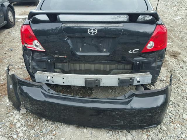 JTKDE177370180640 - 2007 TOYOTA SCION TC BLACK photo 9
