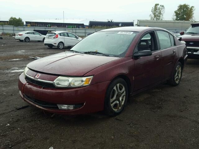 1G8AL52F93Z197559 - 2003 SATURN ION LEVEL MAROON photo 2