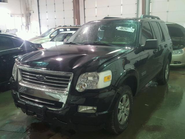 1FMEU73E28UB32252 - 2008 FORD EXPLORER X BLACK photo 2