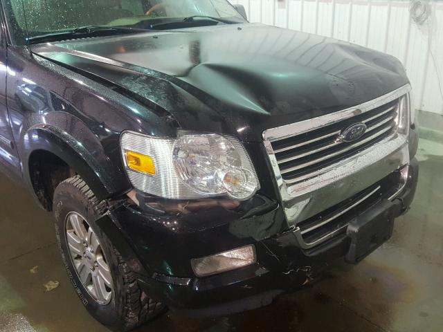 1FMEU73E28UB32252 - 2008 FORD EXPLORER X BLACK photo 9