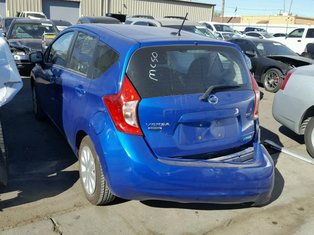 3N1CE2CP3GL353397 - 2016 NISSAN VERSA NOTE BLUE photo 3