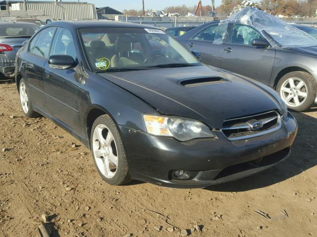 4S3BL676554214236 - 2005 SUBARU LEGACY GT BLACK photo 1