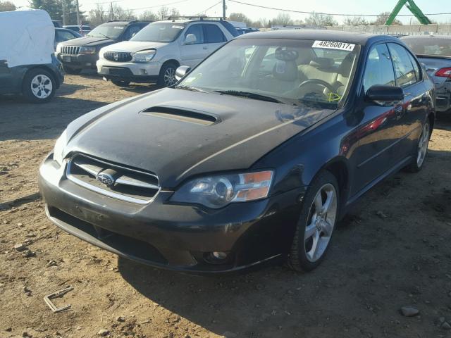 4S3BL676554214236 - 2005 SUBARU LEGACY GT BLACK photo 2