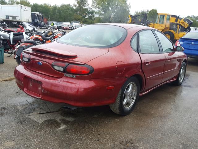 1FALP54N9TA241460 - 1996 FORD TAURUS SHO RED photo 4