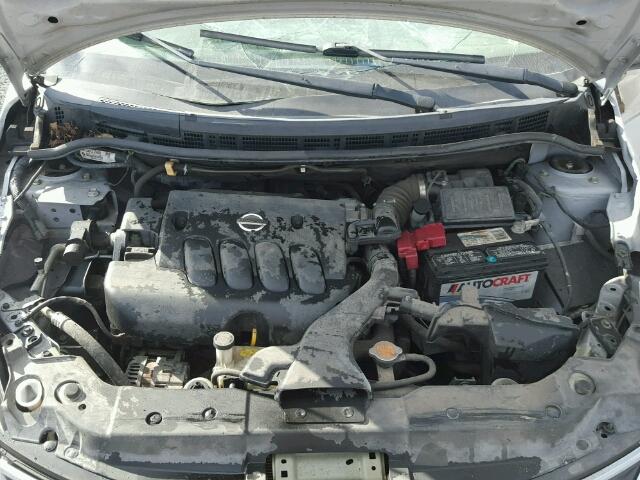 3N1BC1AP5BL462340 - 2011 NISSAN VERSA S SILVER photo 7