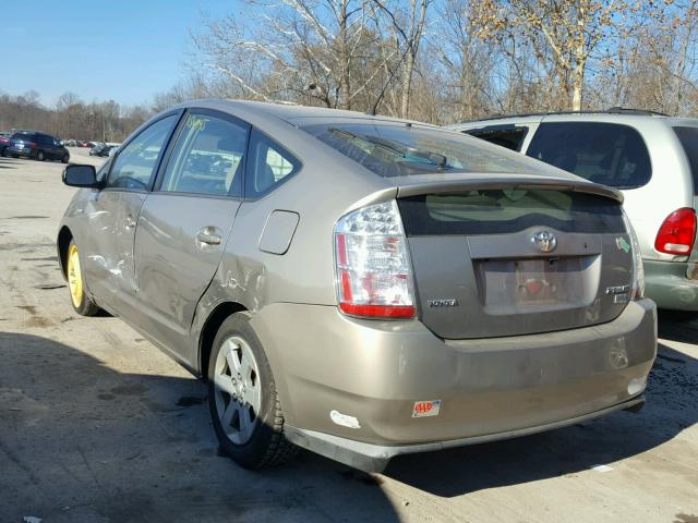 JTDKB20U073219342 - 2007 TOYOTA PRIUS BEIGE photo 3