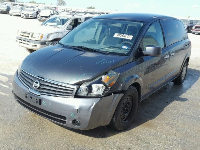 5N1BV28U17N120489 - 2007 NISSAN QUEST S GRAY photo 2