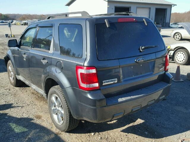 1FMCU93G99KA57325 - 2009 FORD ESCAPE XLT GRAY photo 3