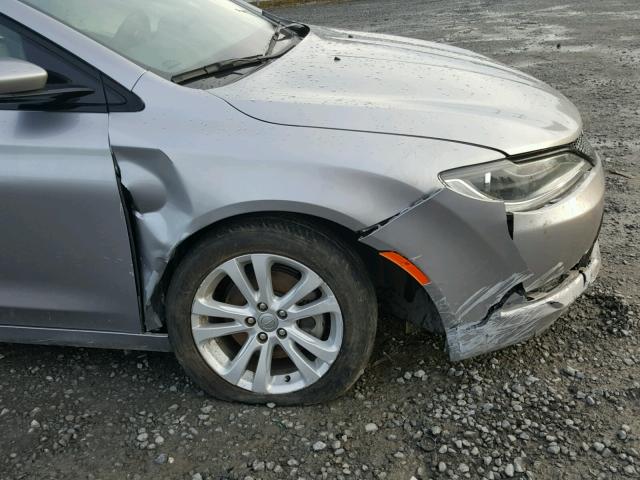 1C3CCCBB1FN659371 - 2015 CHRYSLER 200 S SILVER photo 9