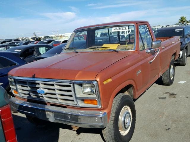 1FTHG26L7EPB32329 - 1984 FORD F250 ORANGE photo 9