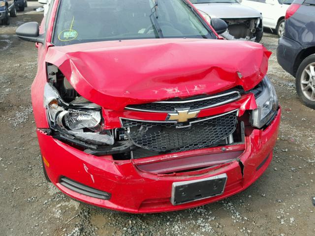 1G1PA5SG0E7262899 - 2014 CHEVROLET CRUZE LS RED photo 9