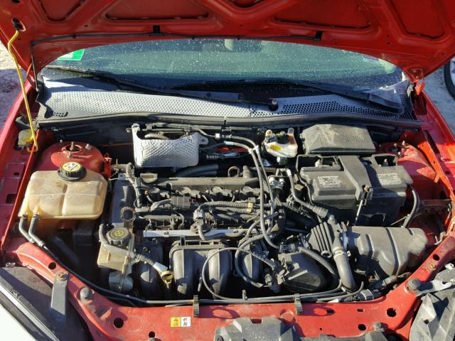 1FAFP34N17W300625 - 2007 FORD FOCUS ZX4 RED photo 7