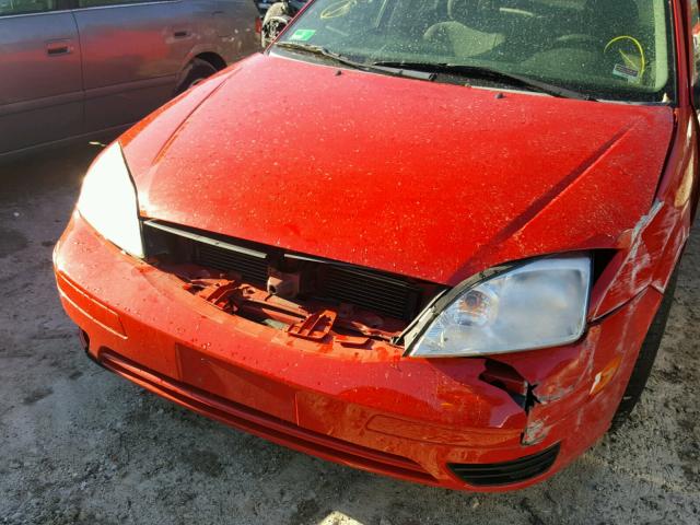 1FAFP34N17W300625 - 2007 FORD FOCUS ZX4 RED photo 9