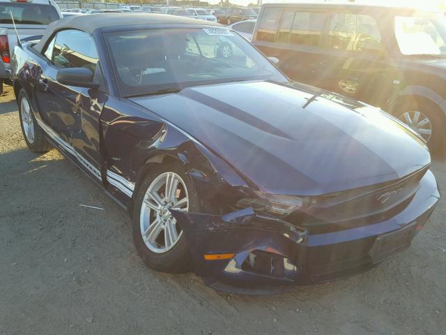 1ZVBP8EN1A5167847 - 2010 FORD MUSTANG BLUE photo 1