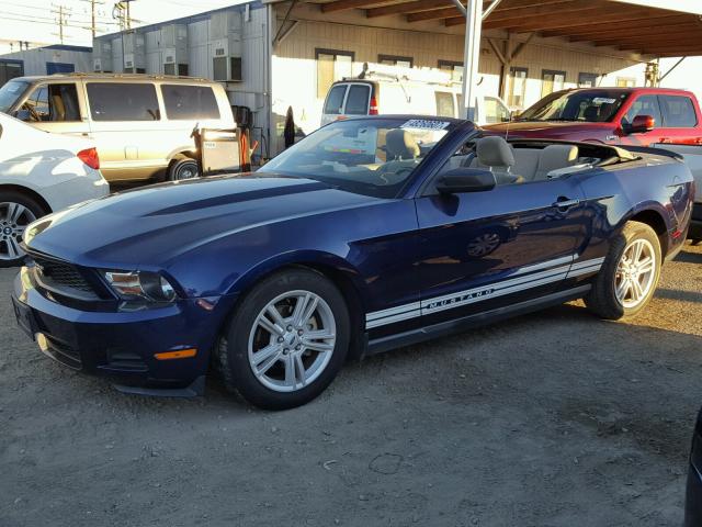 1ZVBP8EN1A5167847 - 2010 FORD MUSTANG BLUE photo 10