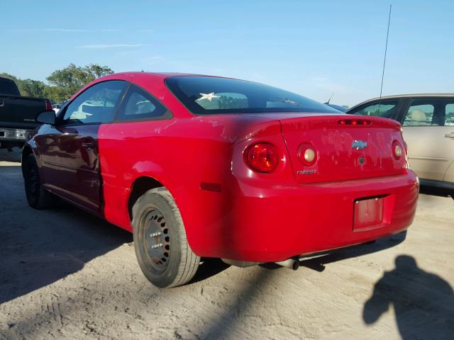 1G1AK12F757668553 - 2005 CHEVROLET COBALT RED photo 3