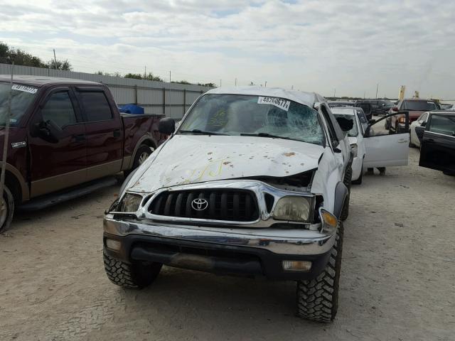 5TEWN72N81Z865331 - 2001 TOYOTA TACOMA XTR WHITE photo 9