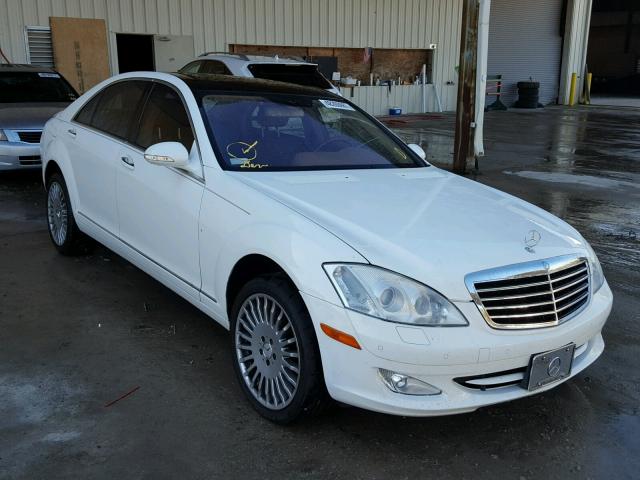 WDDNG71X57A064762 - 2007 MERCEDES-BENZ S 550 WHITE photo 1