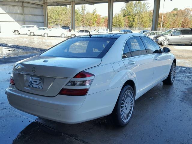 WDDNG71X57A064762 - 2007 MERCEDES-BENZ S 550 WHITE photo 4