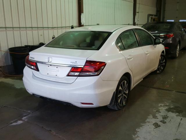 19XFB2F97DE021477 - 2013 HONDA CIVIC EXL WHITE photo 4