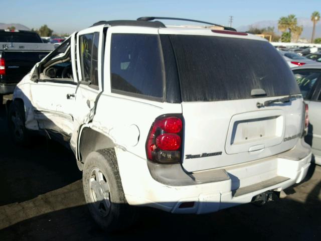 1GNDT13S322218265 - 2002 CHEVROLET TRAILBLAZE WHITE photo 3