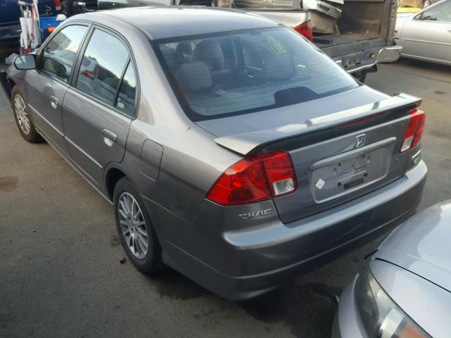 2HGES25775H547014 - 2005 HONDA CIVIC EX გრაფიტი ფოტო 3