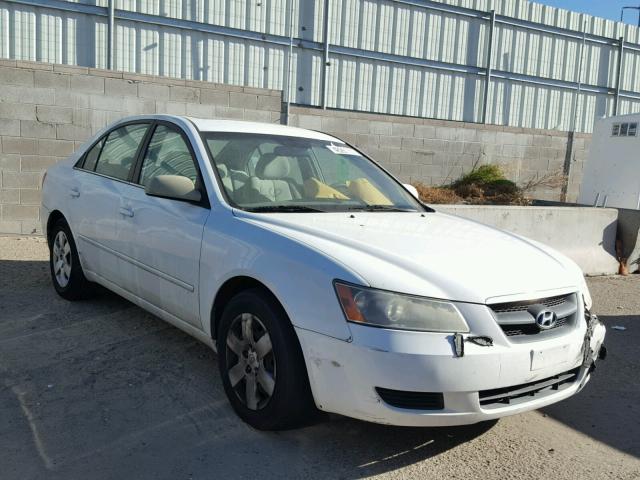 5NPET46C88H355017 - 2008 HYUNDAI SONATA GLS WHITE photo 1