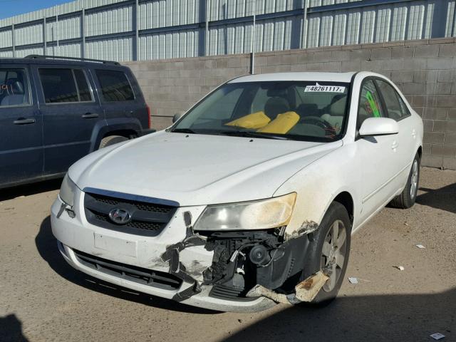 5NPET46C88H355017 - 2008 HYUNDAI SONATA GLS WHITE photo 2