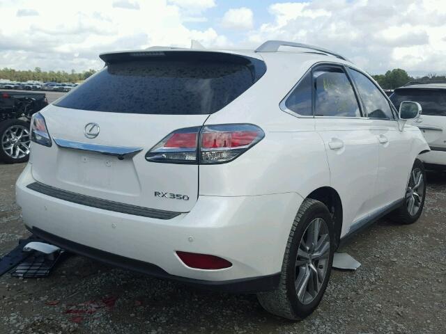 2T2ZK1BA1FC208086 - 2015 LEXUS RX 350 WHITE photo 4