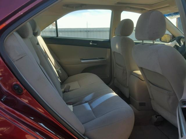 4T1BE32K95U080565 - 2005 TOYOTA CAMRY LE 红色 照片 6