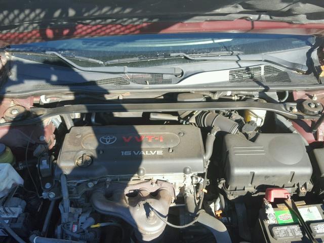 4T1BE32K95U080565 - 2005 TOYOTA CAMRY LE RED photo 7