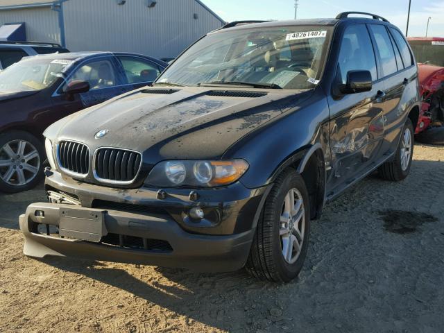 5UXFA13535LY22994 - 2005 BMW X5 3.0I BLACK photo 2